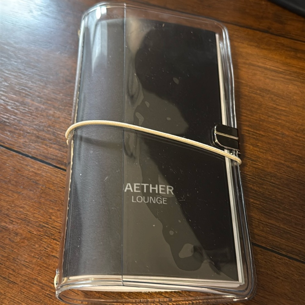 Cloth and Paper clear vinyl cover travelers notebook